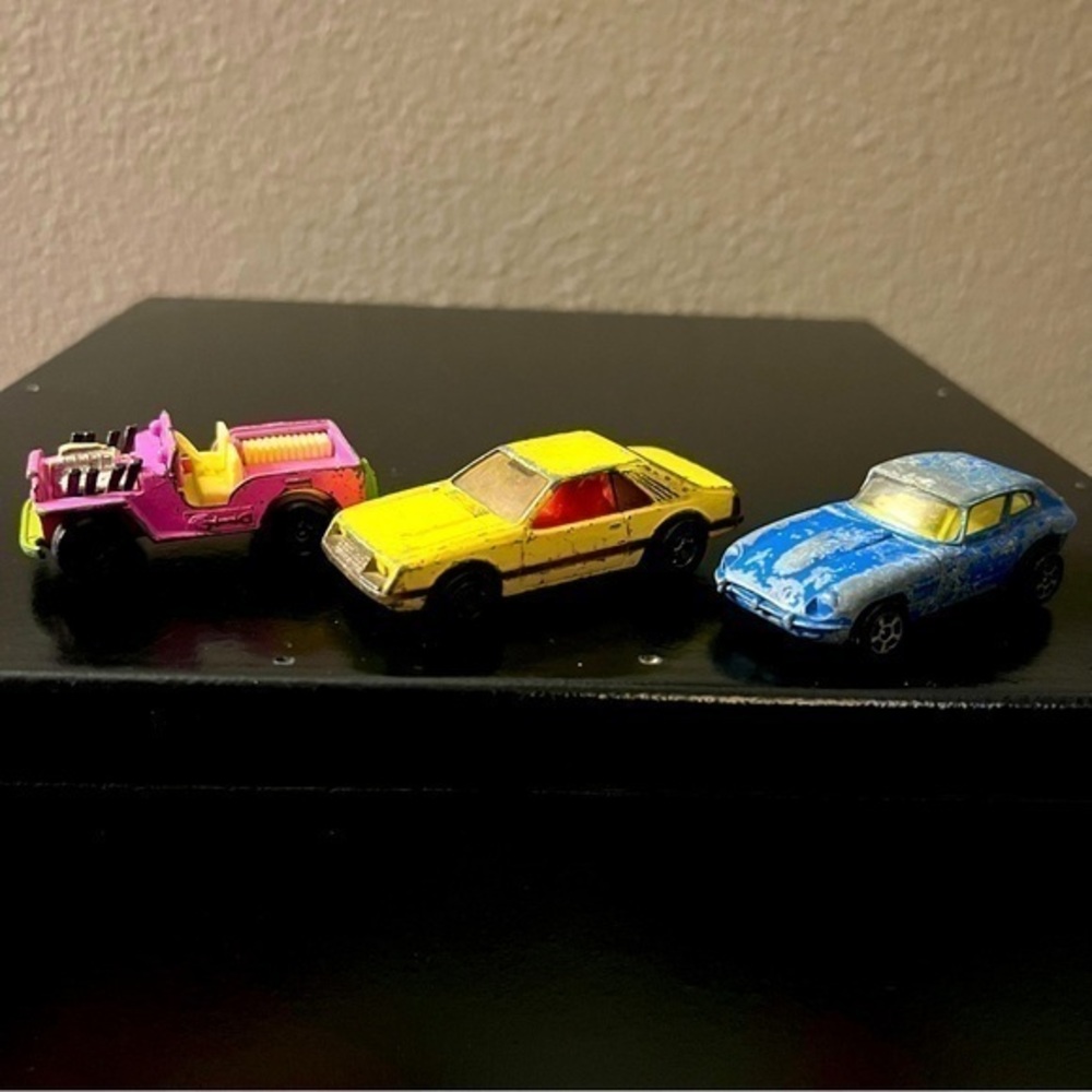 Vintage bundle of three Hot Wheel cars